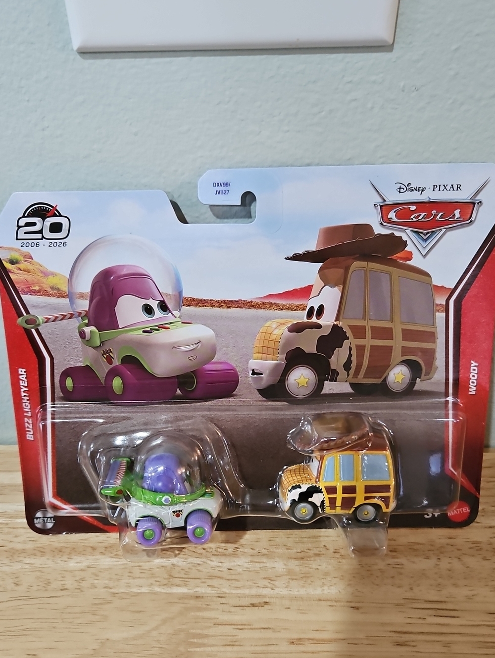 Disney Pixar Cars 20th Anniversary Buzz Lightyear & Woody 2-Pack Mattel NIP